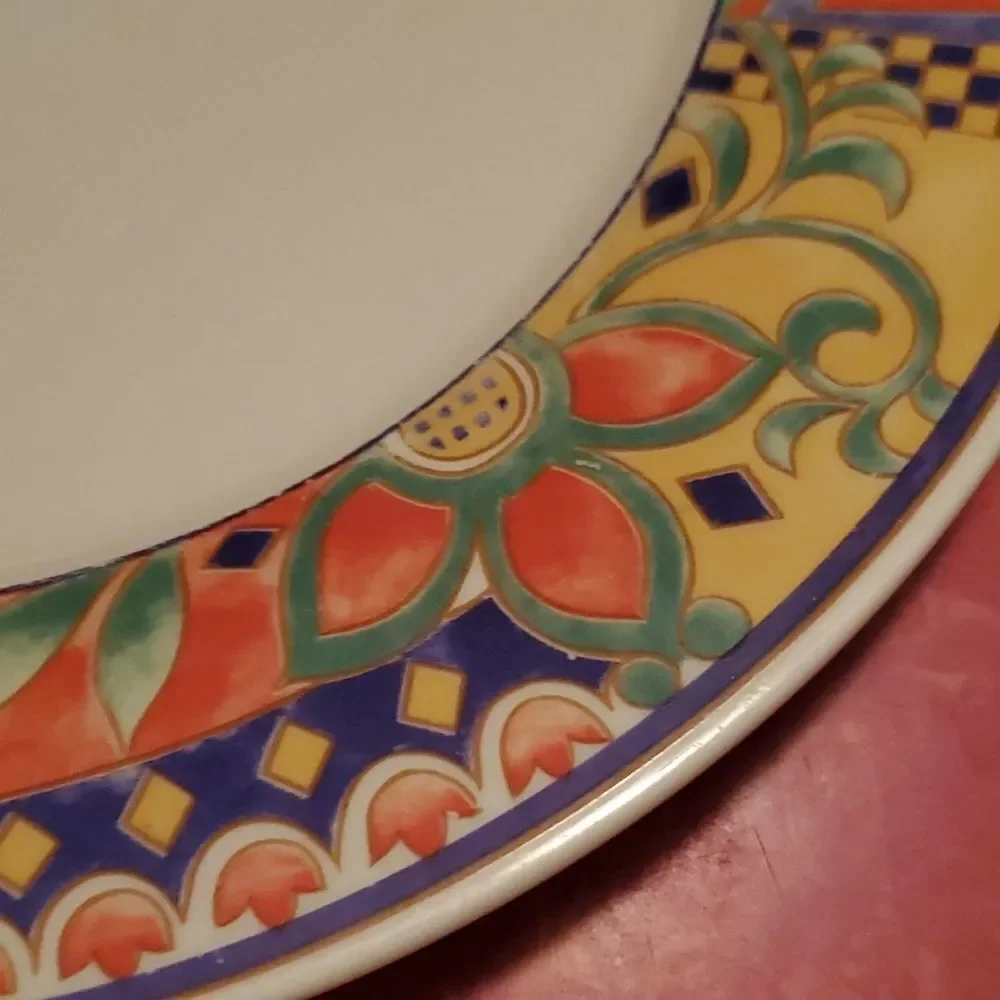 Lynns Stoneware Savanna Rim Dinner Plate 10 5/8